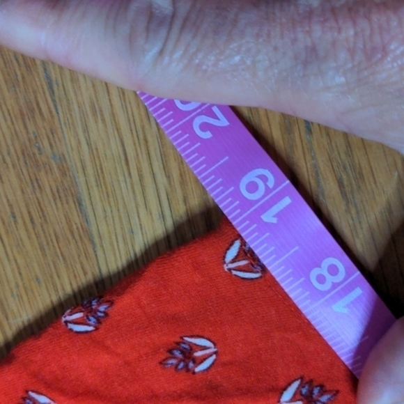 Old Navy Medium Orange Floral Tank Top - Picture 7 of 8